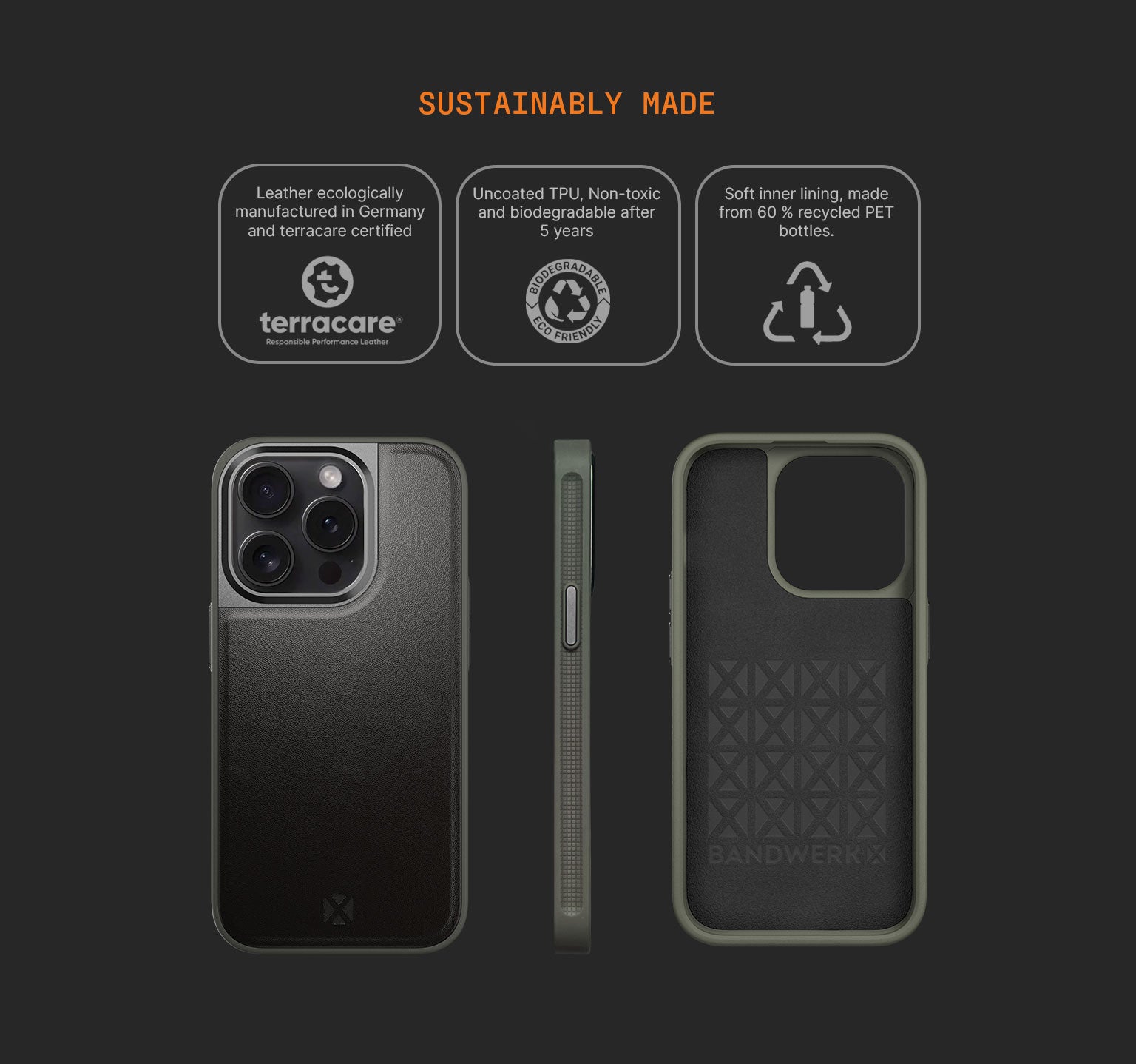 Sport Case | iPhone 15 Pro | Black Forest