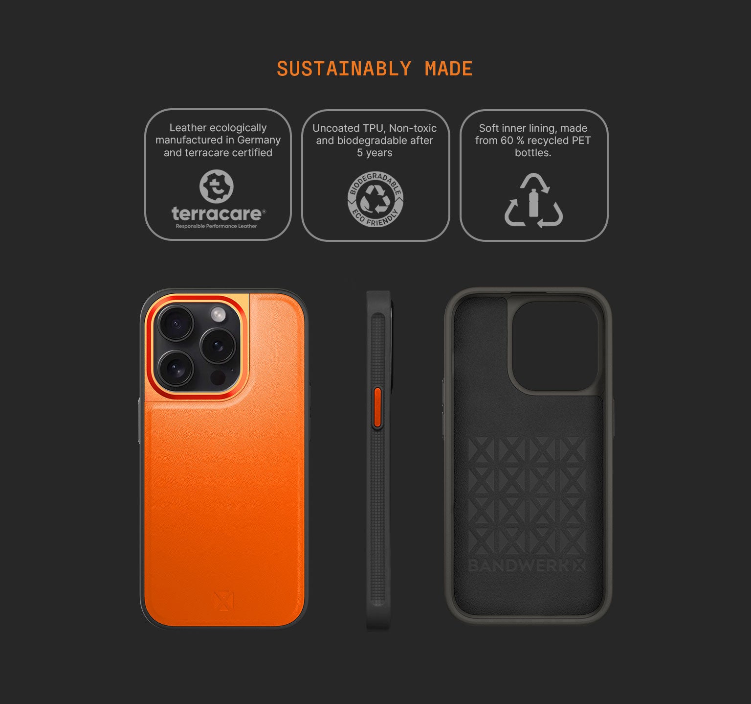 Sport Case | iPhone 15 Pro | Shocking Orange