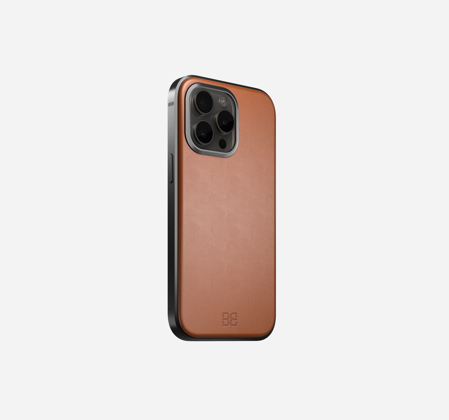 Aluminum Leather Case | iPhone 15 Pro Max | Black Coffee