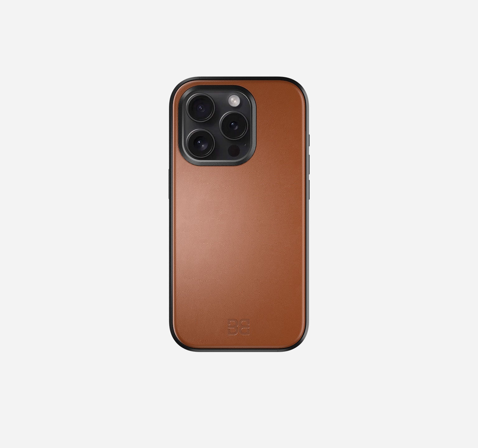 Aluminum Leather Case | iPhone 15 Pro | Black Coffee