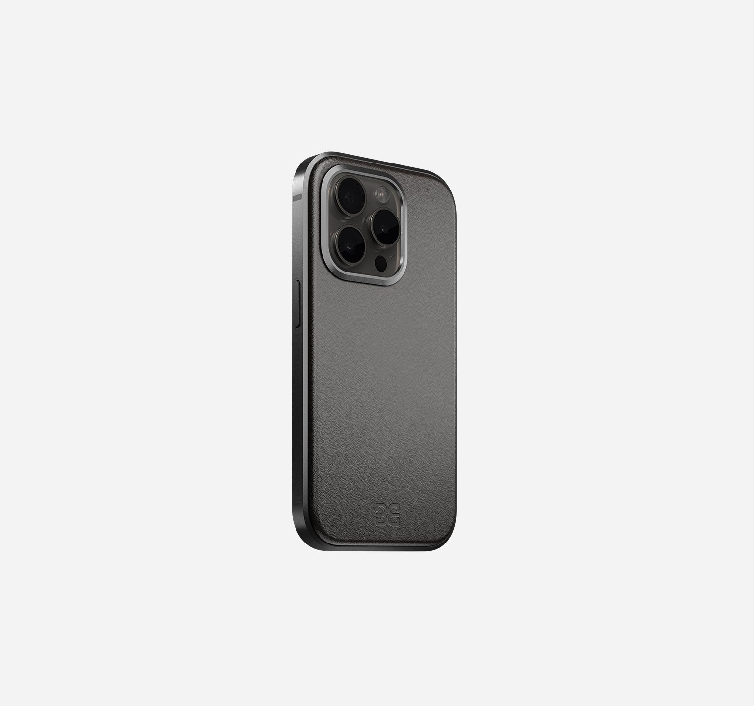 Aluminum Leather Case | iPhone 15 Pro | Space Black