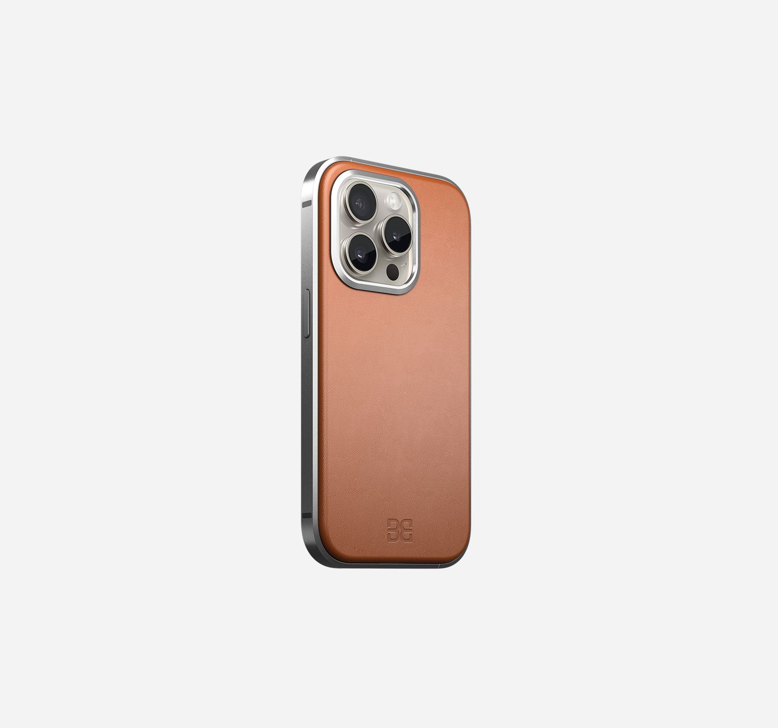 Aluminum Leather Case | iPhone 15 Pro | Mokka Brown