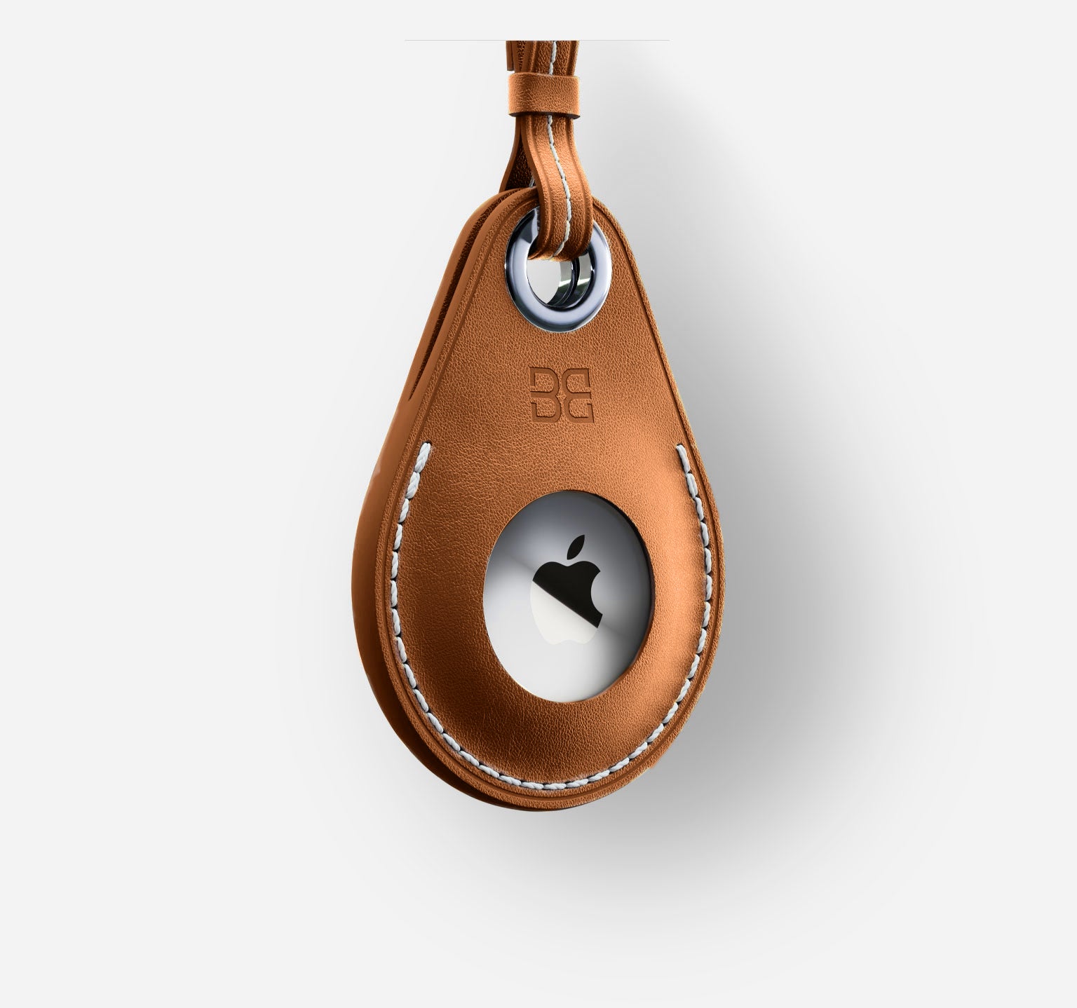Classic Leather Airtag Case | Nappa Light Brown