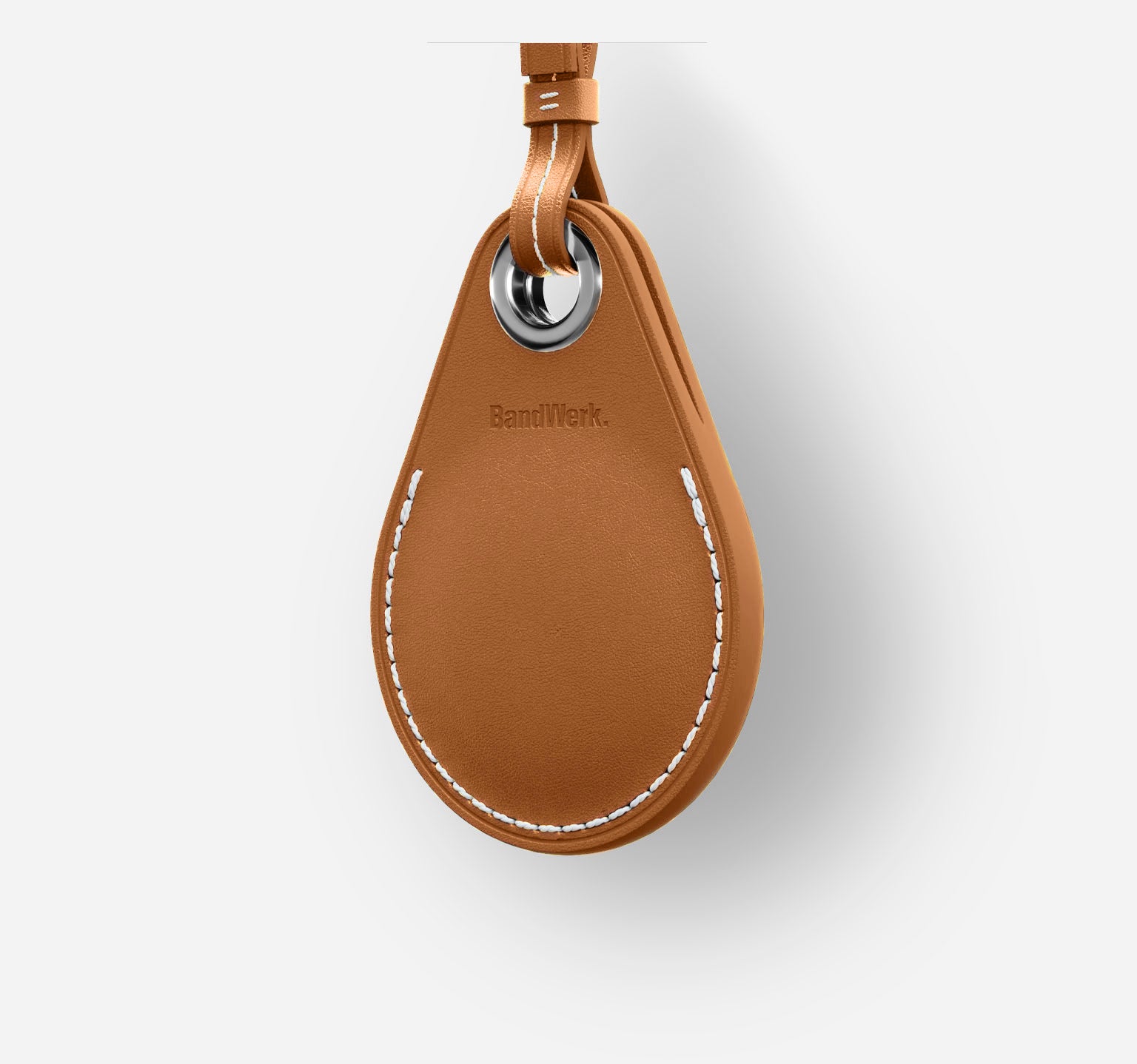 Classic Leather Airtag Case | Nappa Light Brown