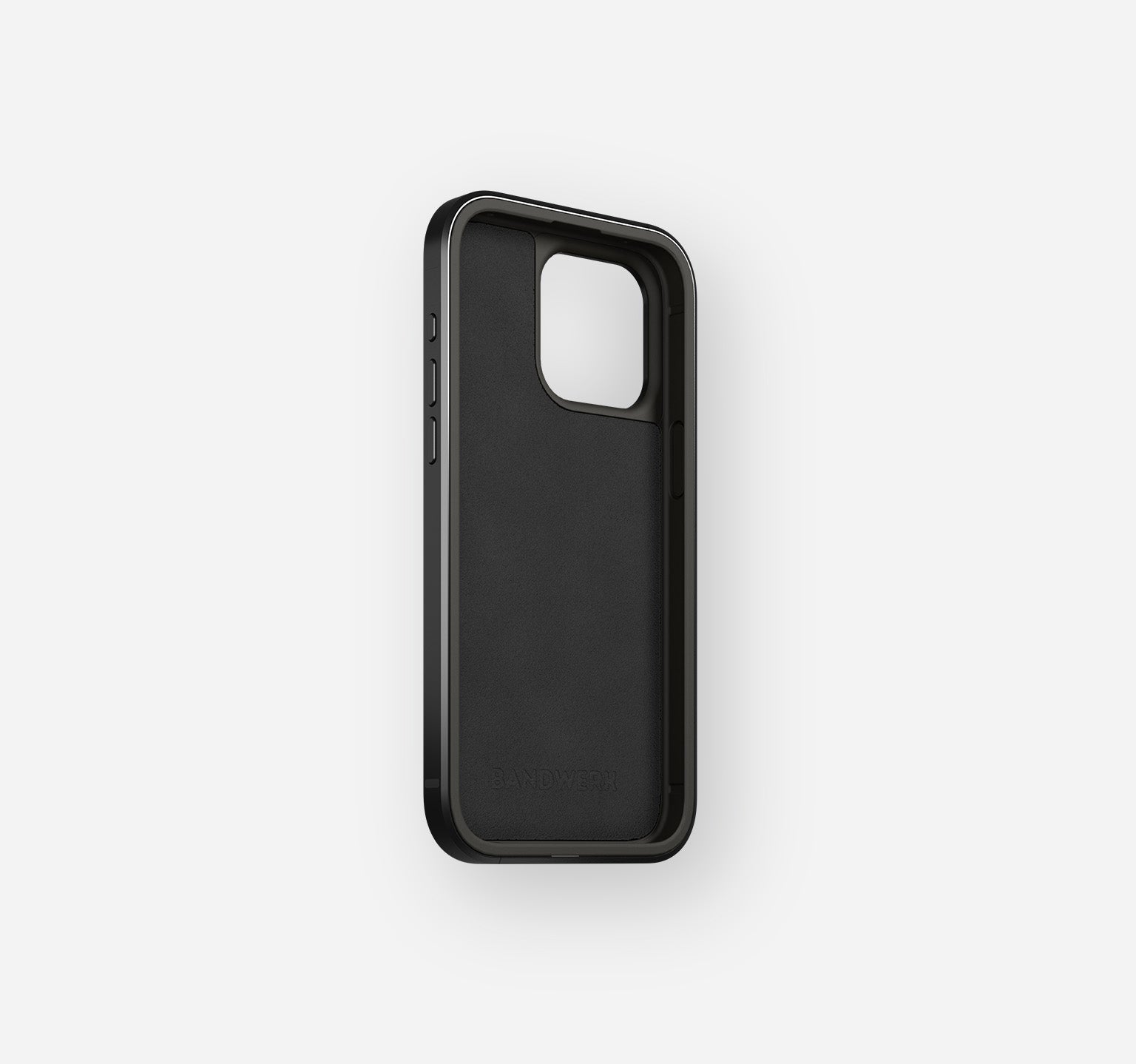 Aluminum Leather Case | iPhone 15 Pro Max | Black Coffee