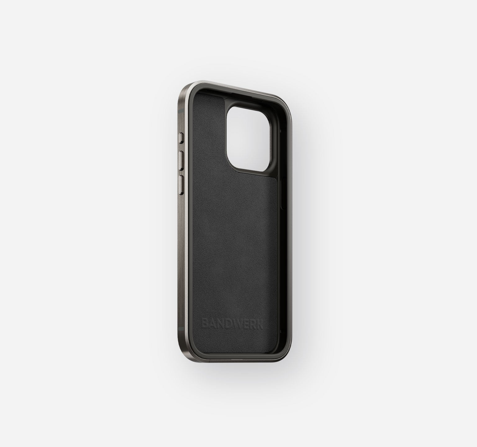 Titanium Leather Case | iPhone 15 Pro Max | Mokka Brown