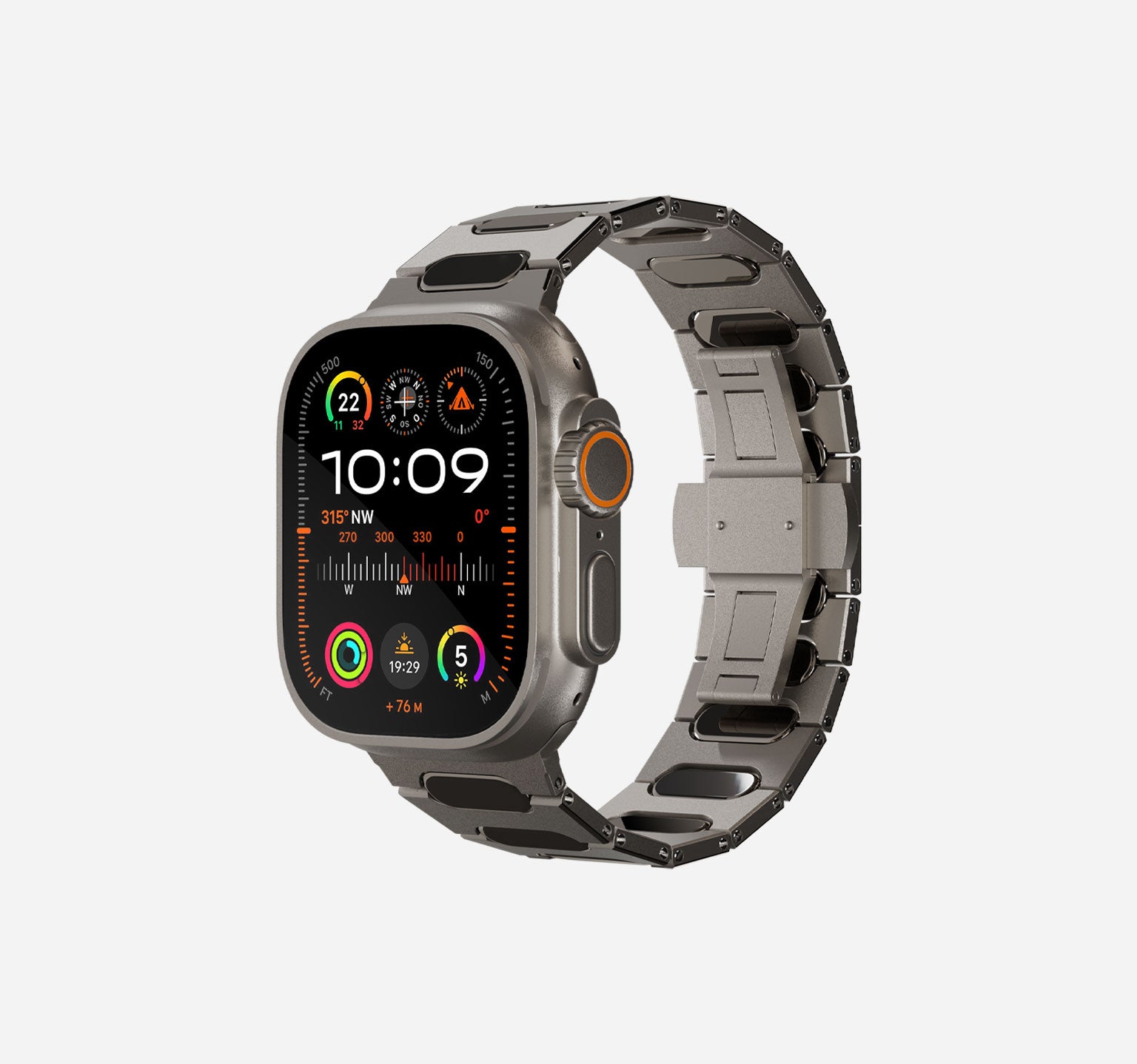 BandWerk – Apple Watch Titanium Ultra Band – Model G1-T | Silver