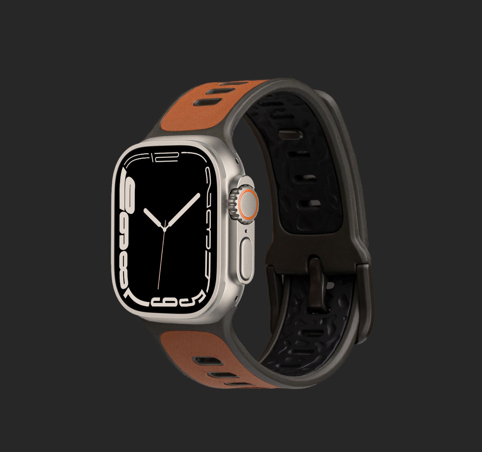 Apple Watch Ultra 49mm Leather | – Band Sport Brown | Water | Leather BANDWERK Resistant