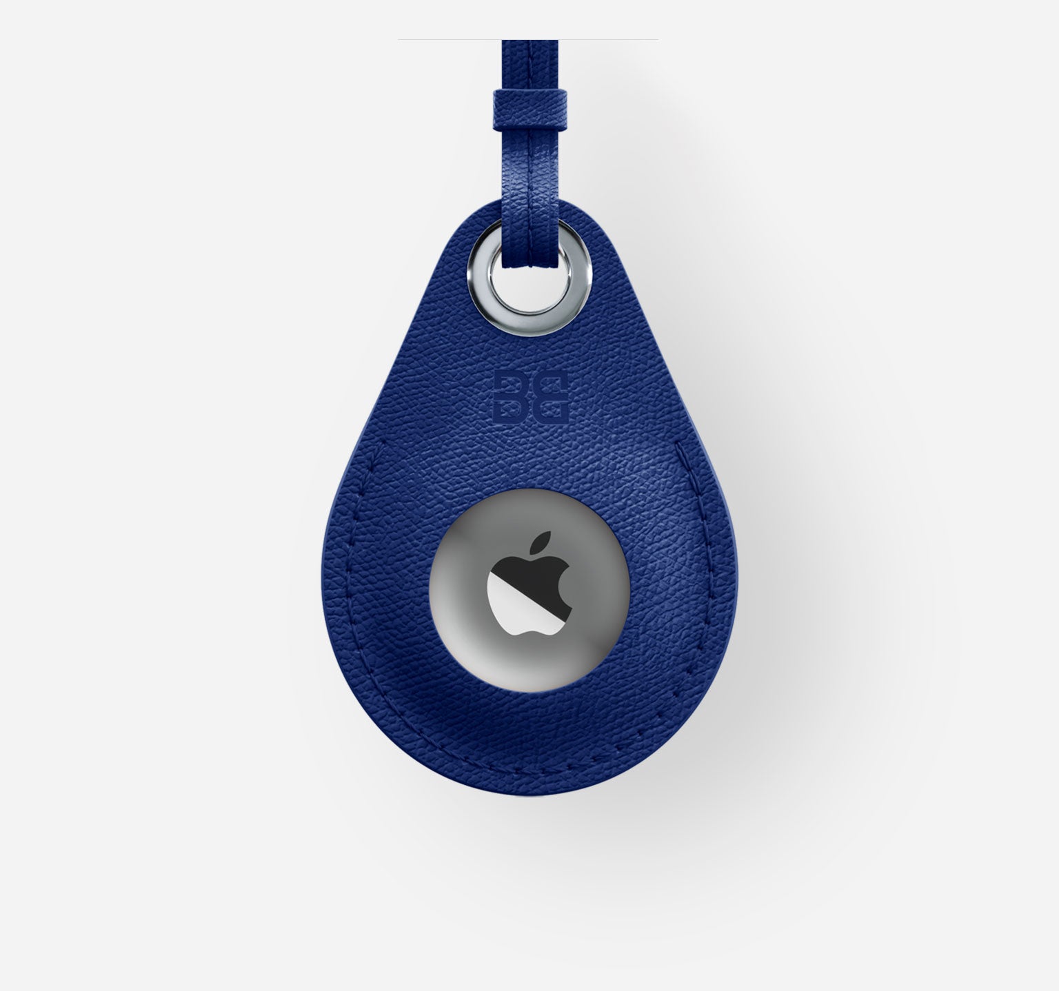 AirTag Leather Key Ring - Baltic Blue - Apple