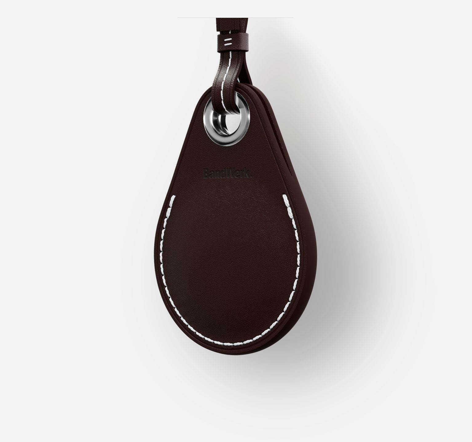 Classic Leather Airtag Case | Nappa Dark Brown