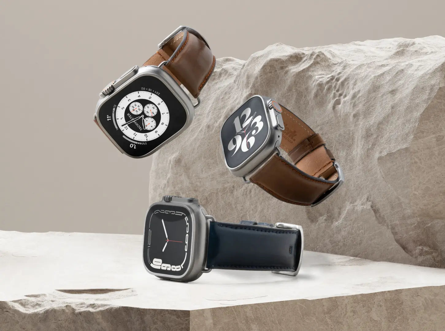 Apple Watch Armband Leder Luxurios zeitlos