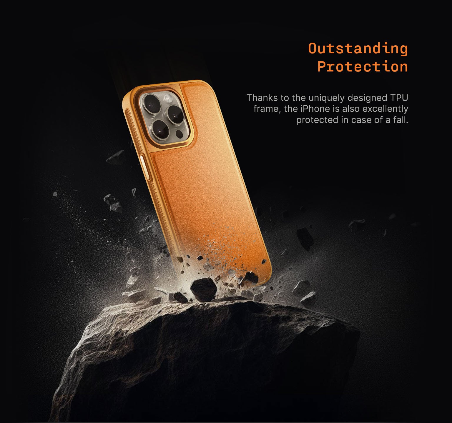 Les accessoires mobiles pour iPhone 15 - Orange pro