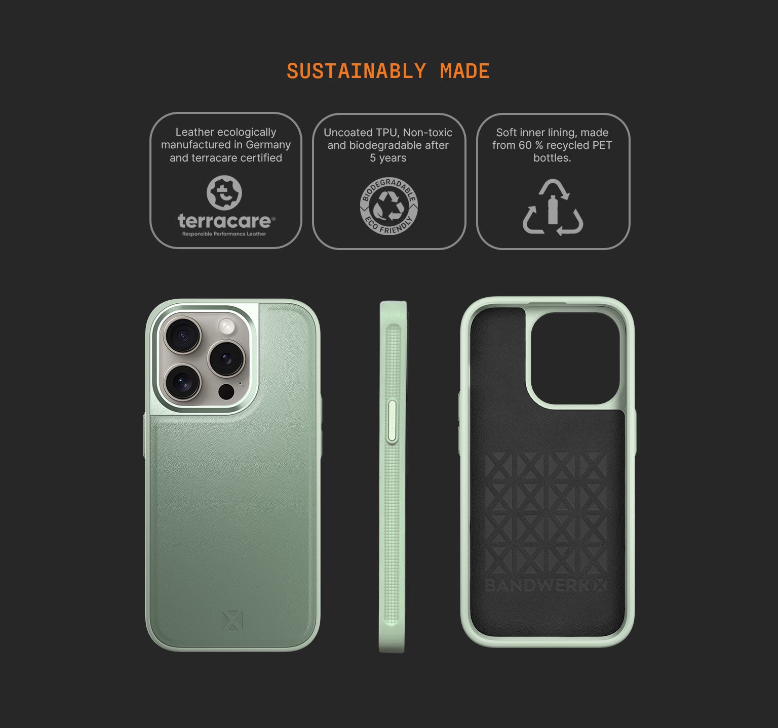 Sport Case | iPhone 15 Pro | Sage Green