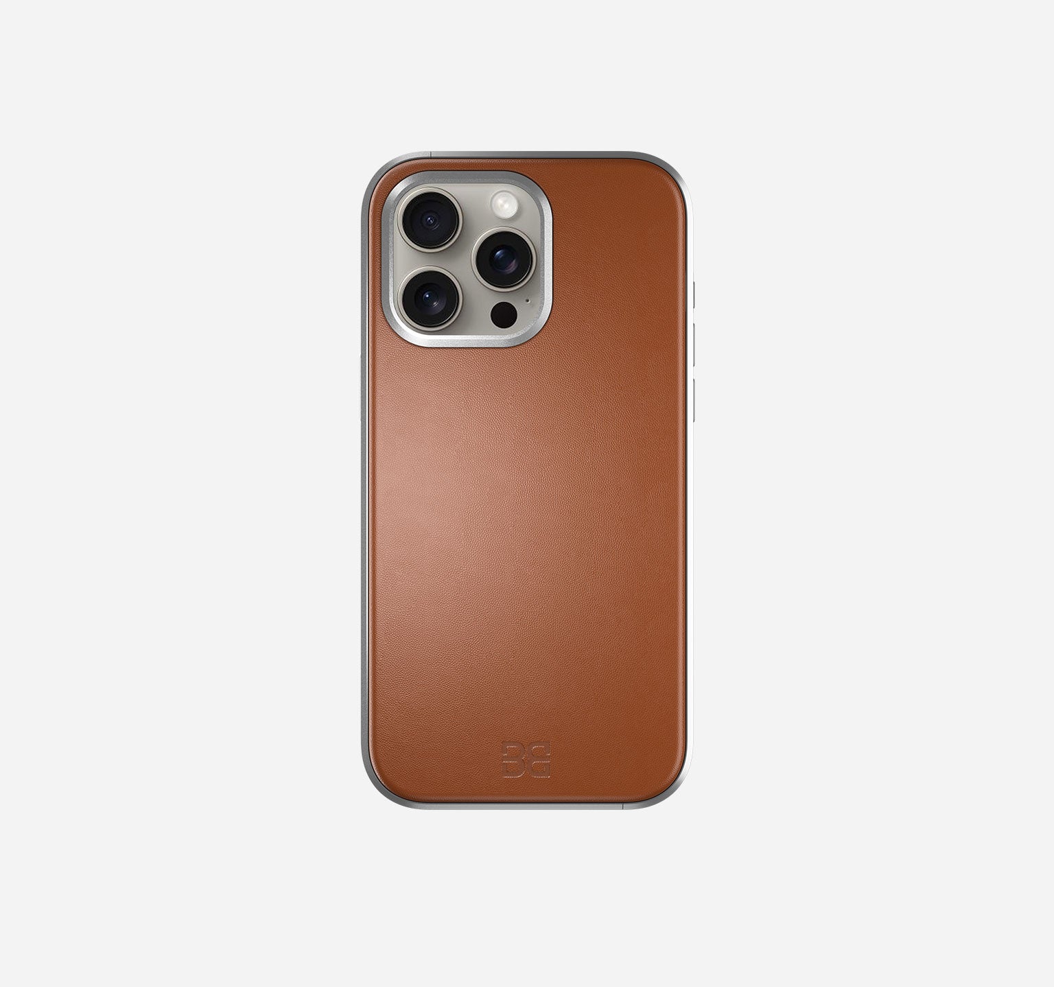 Aluminum Leather Case | iPhone 15 Pro Max | Mokka Brown