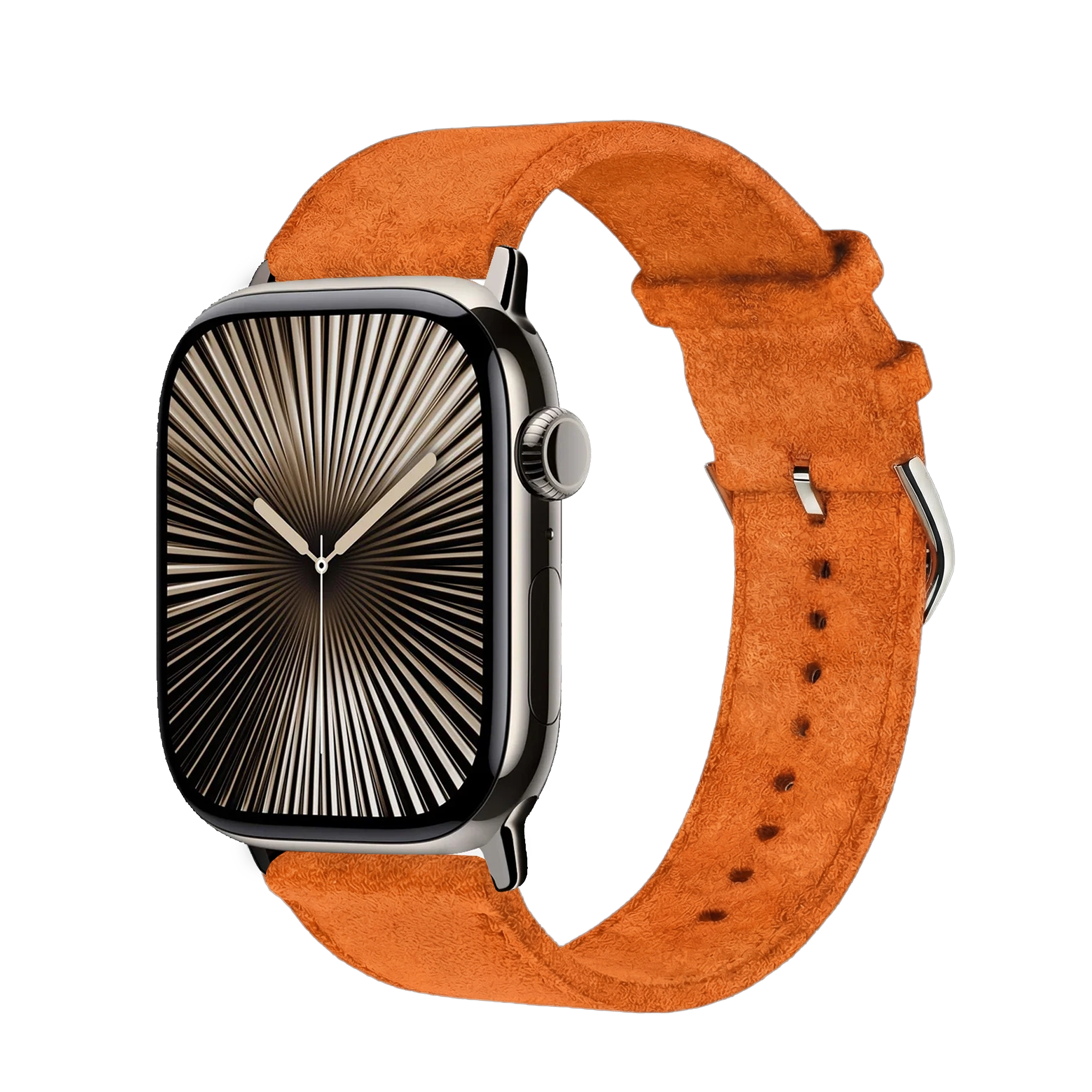 Shocking Orange / 45mm / Edelstahl Graphit