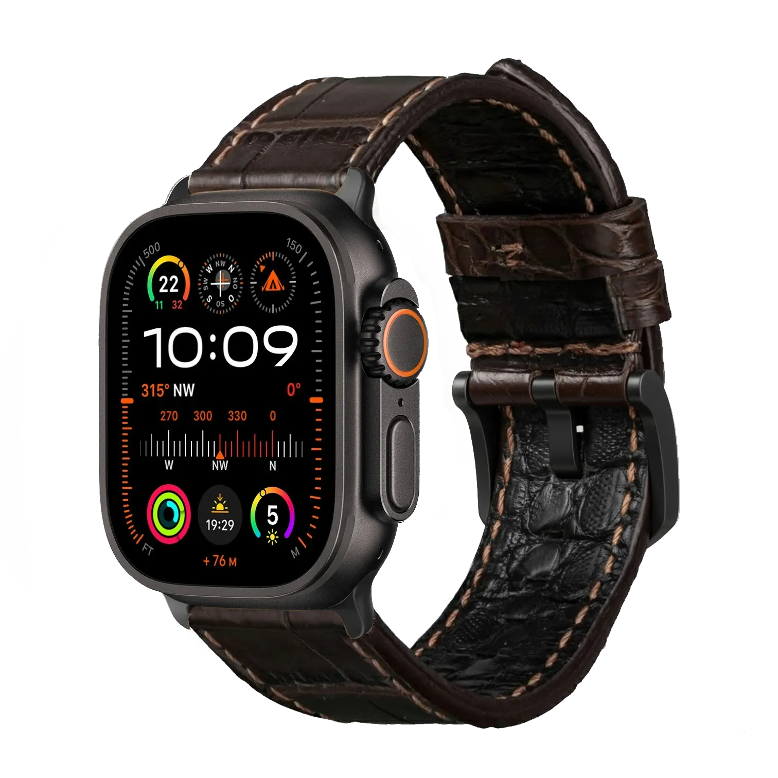 Braun / Ultra/46mm/45mm / Schwarz Matt