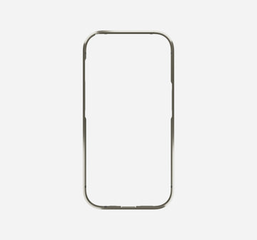 Titanium Leather Case | Replacement Frame | Silver