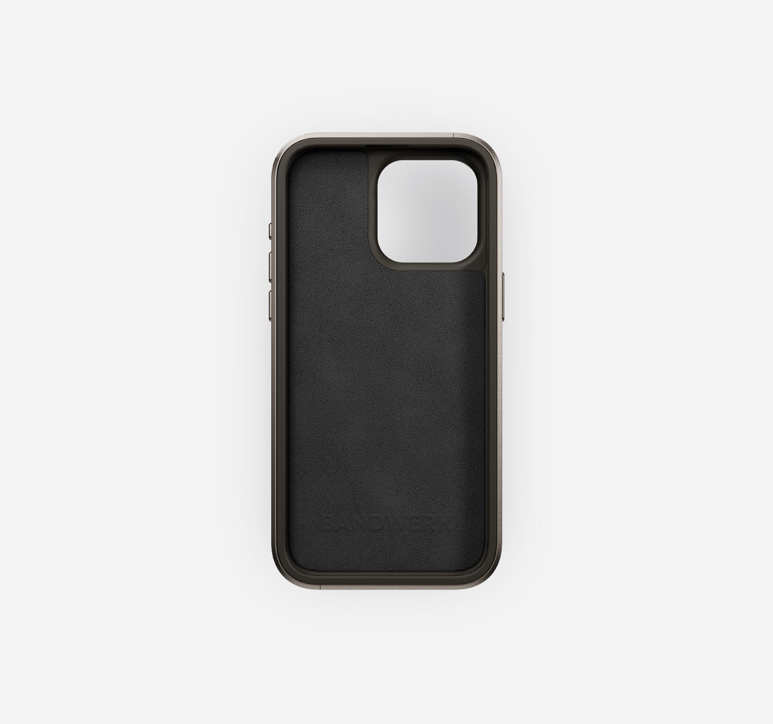 Titanium Leather Case | iPhone 15 Pro Max | Off White