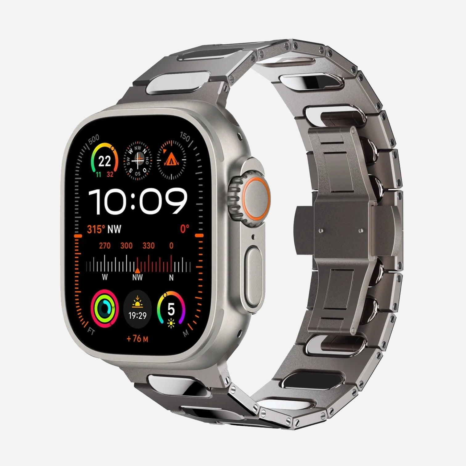 Apple Watch Titanium Metal Bracelet G1-T | Compatible with Apple Watch Titanium Metal Bracelet G1-T | Compatible with