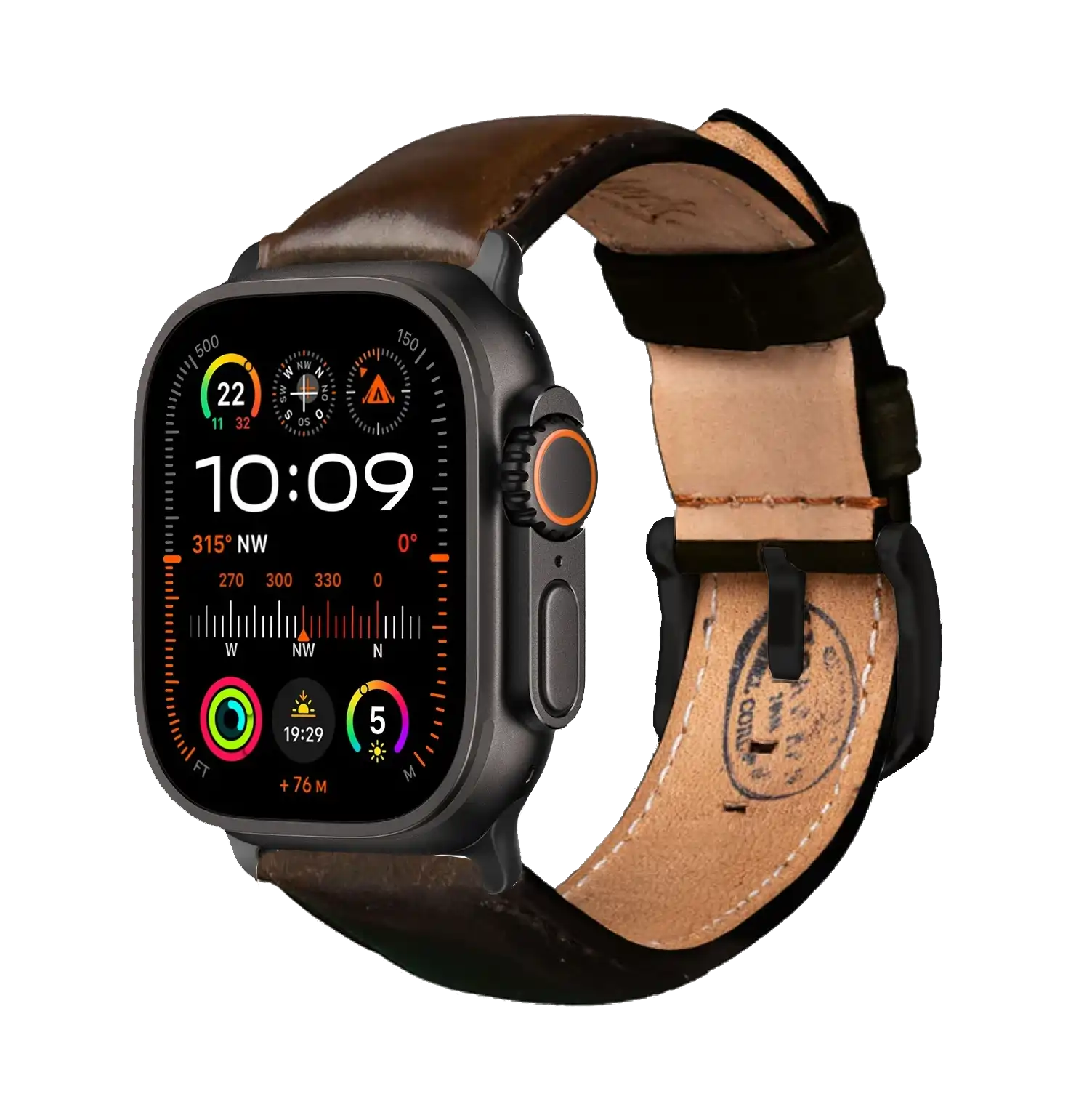 Dunkelbraun / Ultra/46mm/45mm / Schwarz