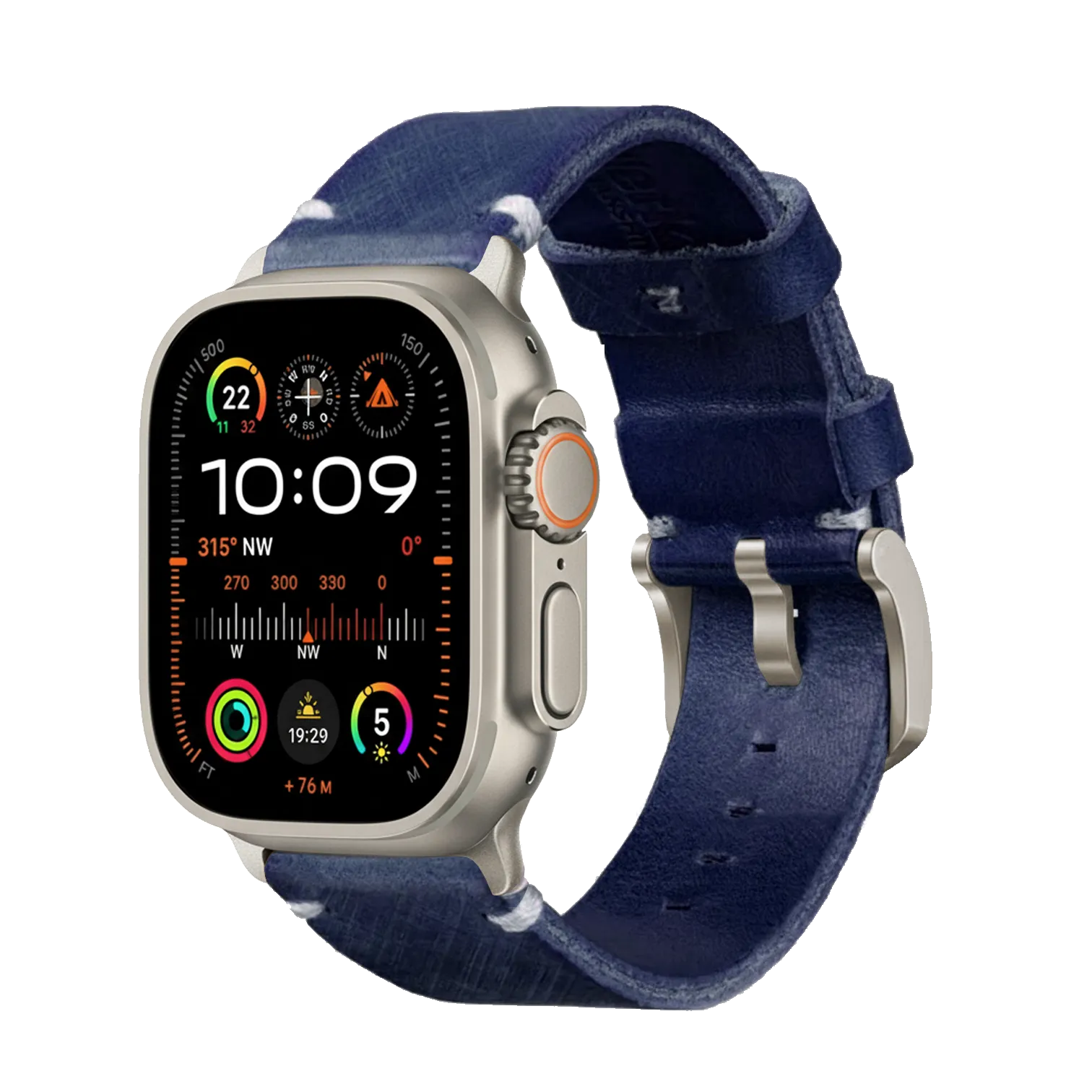 Blau / Ultra/46mm/45mm / Silber Matt