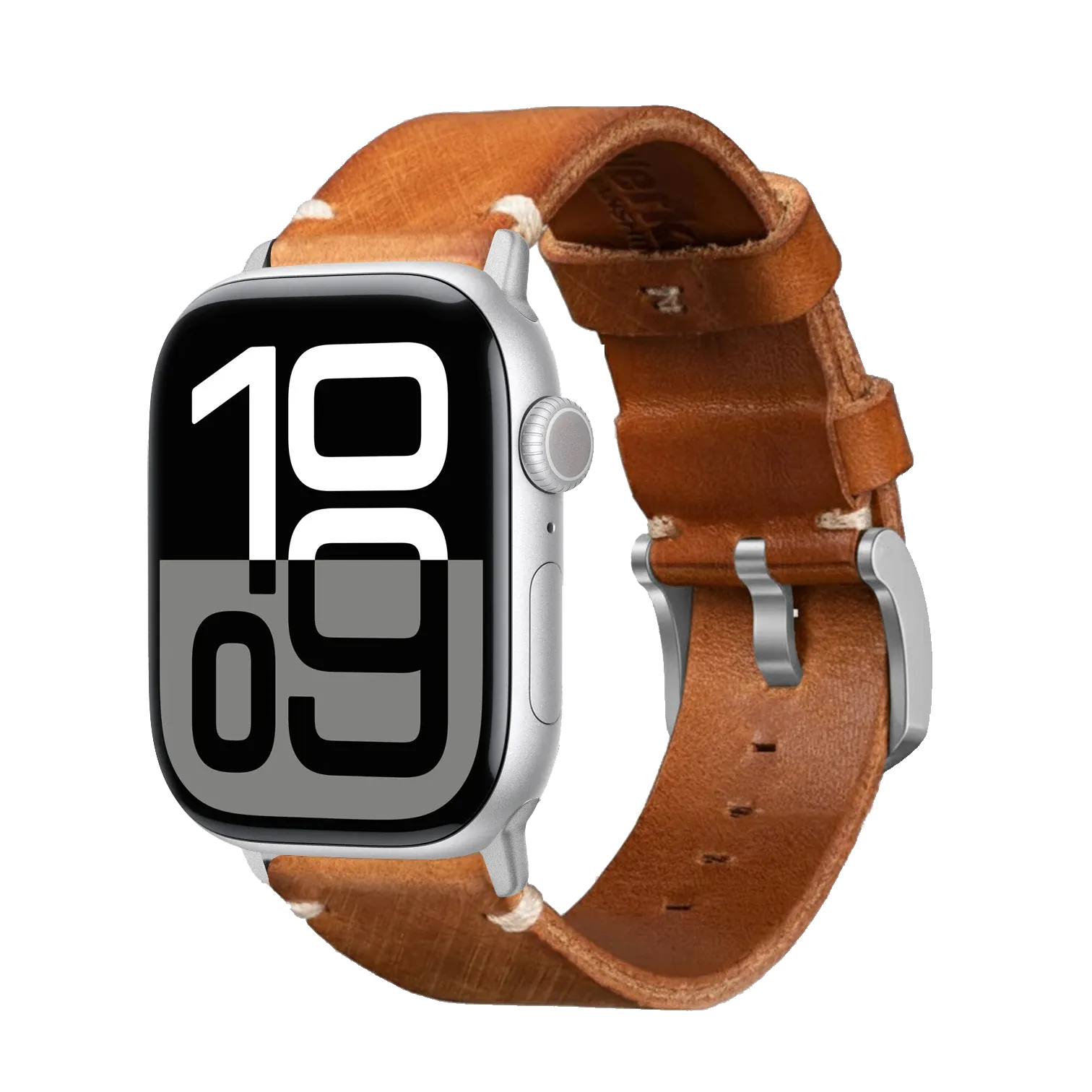 Tan / 42mm / Silber Matt
