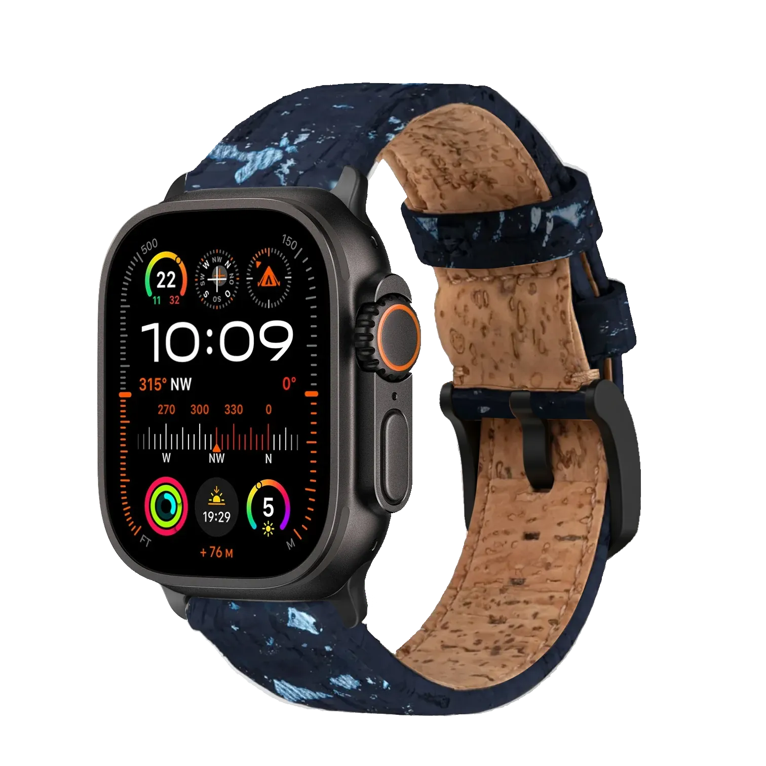 Ultramarin / Ultra/46mm/45mm / Schwarz Matt