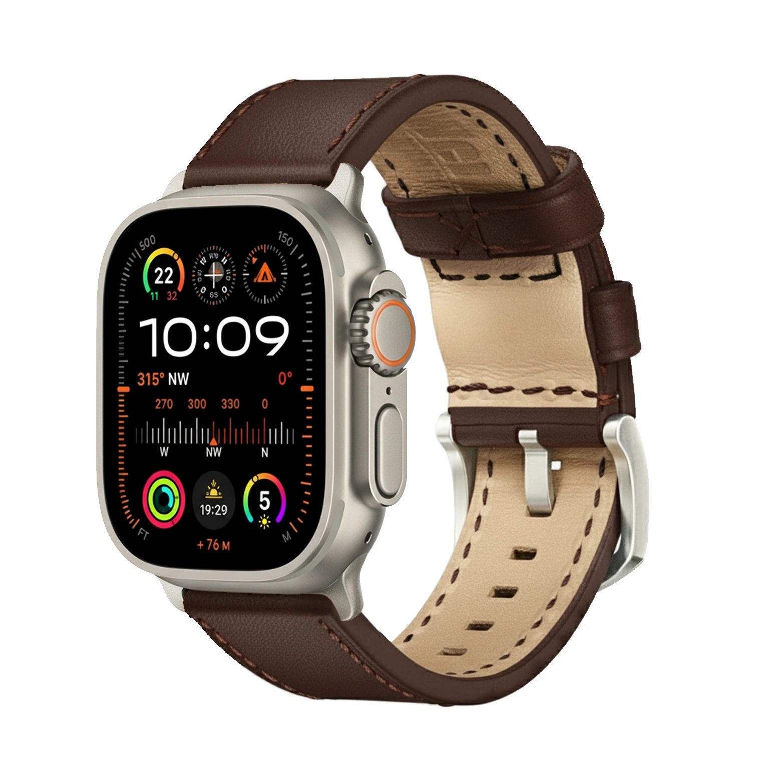 Chocolate / Ultra/46mm/45mm / Schwarz Matt