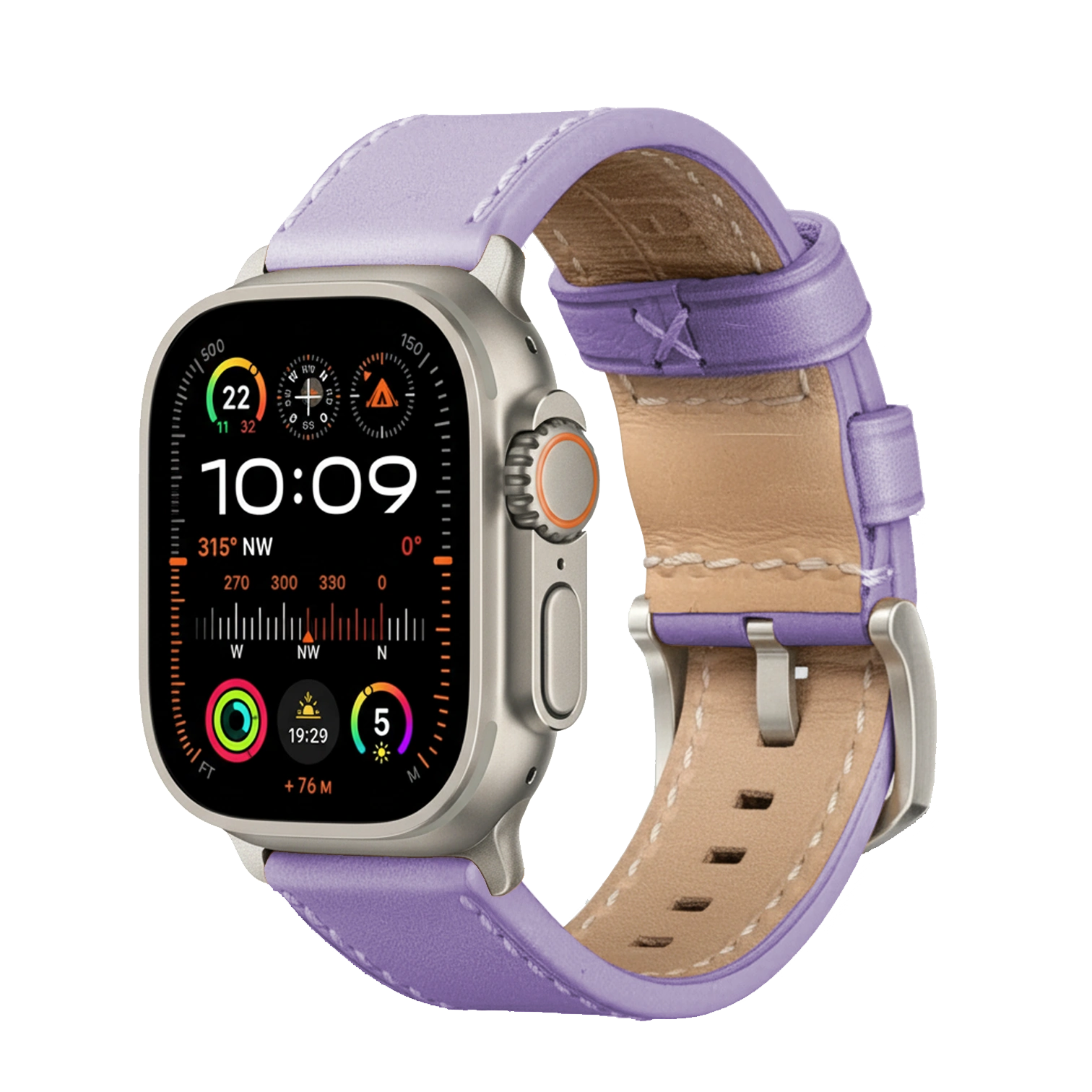 Lavender / Ultra/46mm/45mm / Silber Matt