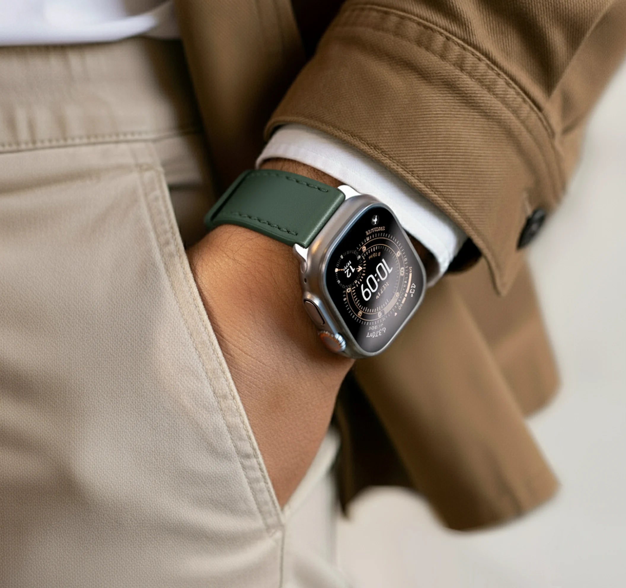 Slate Green / 42mm / Schwarz Poliert