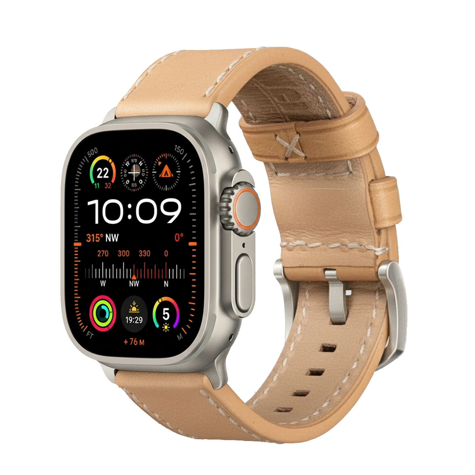 Light Brown / Ultra/46mm/45mm / Silber Matt