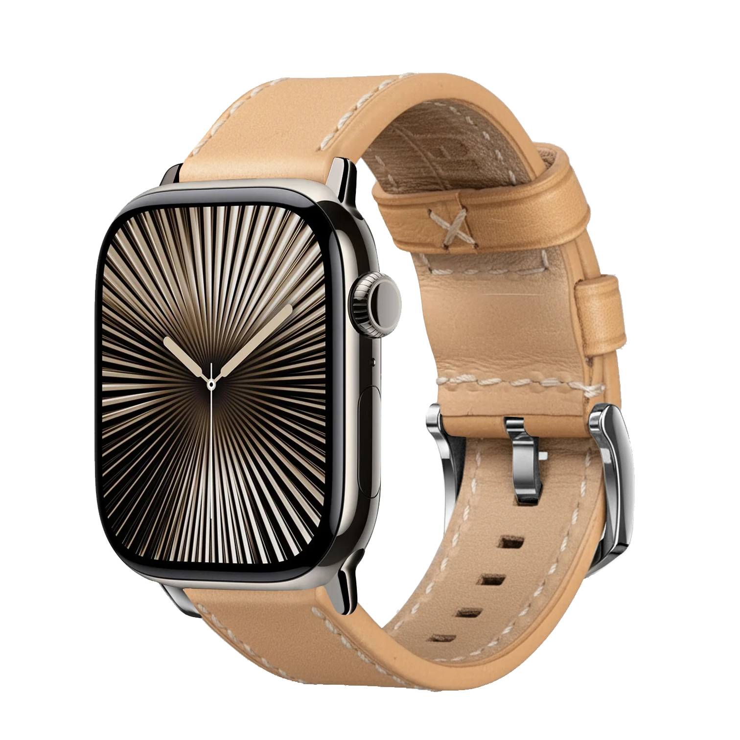 Light Brown / 42mm / Silber Poliert