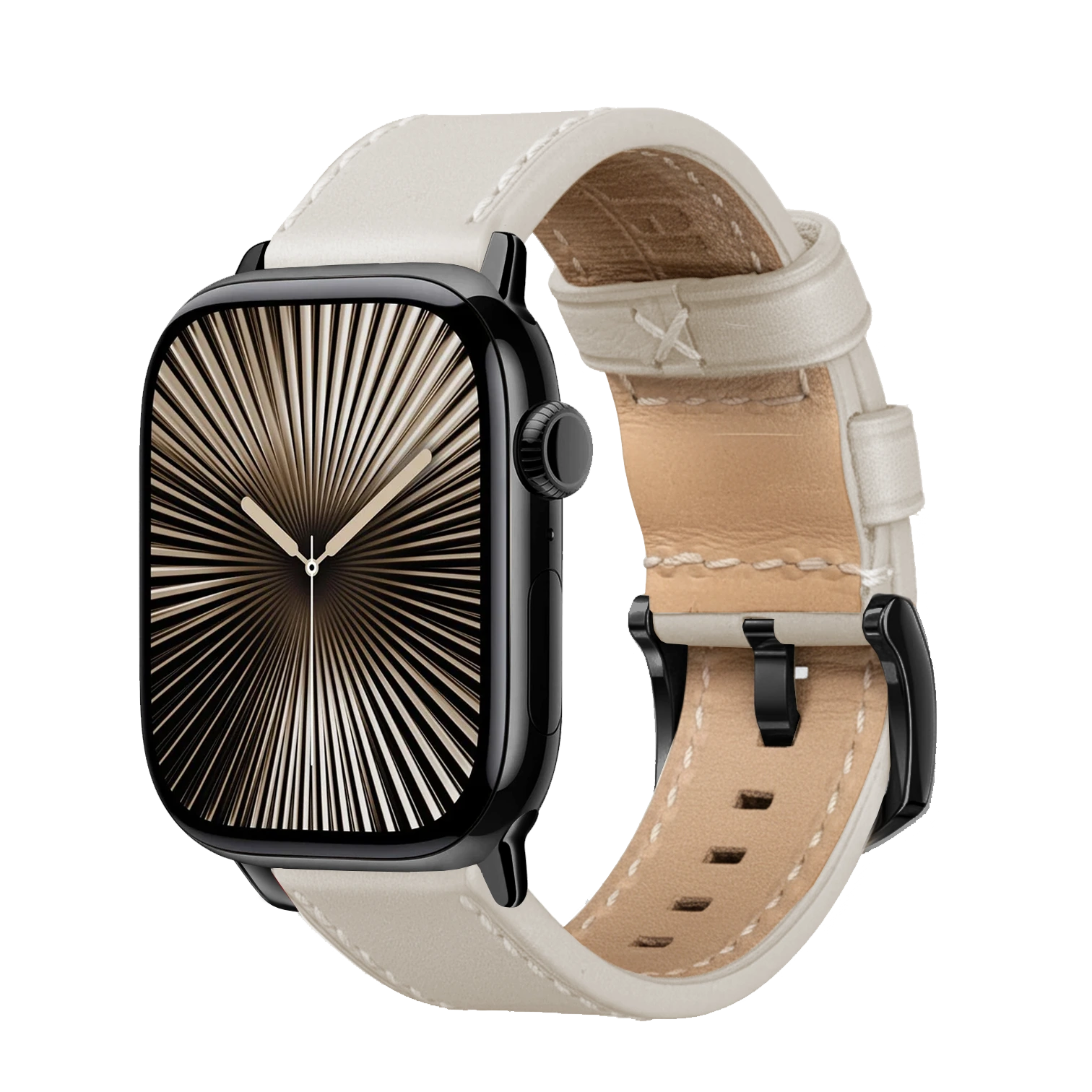 Off White / 42mm / Schwarz Poliert