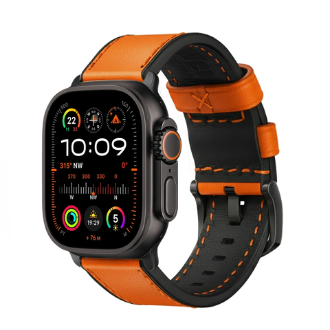 Shocking Orange / Ultra/46mm/45mm / Schwarz Matt