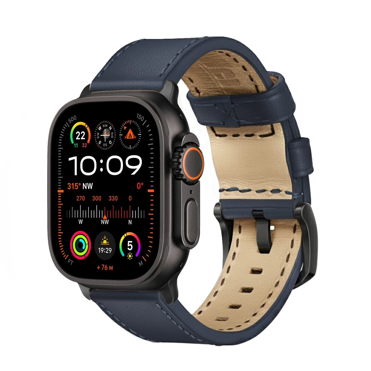 Slate Blue / Ultra/46mm/45mm / Schwarz Matt