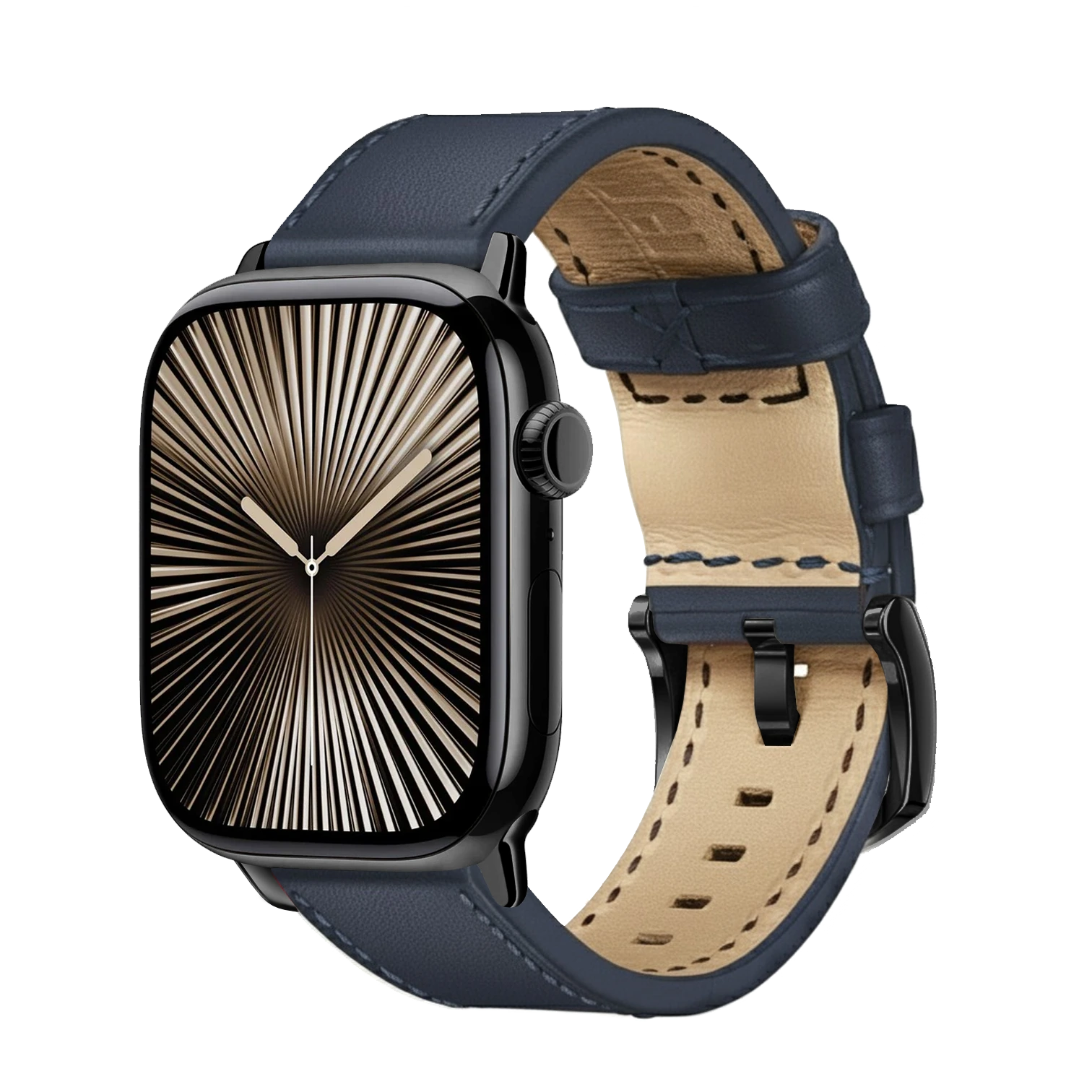 Slate Blue / 42mm / Schwarz Poliert