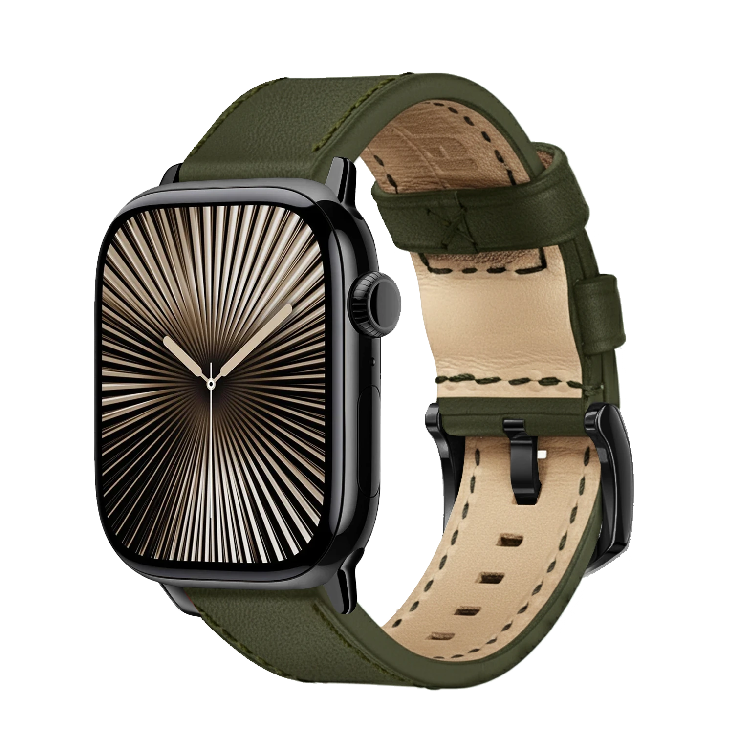 Slate Green / 42mm / Schwarz Poliert