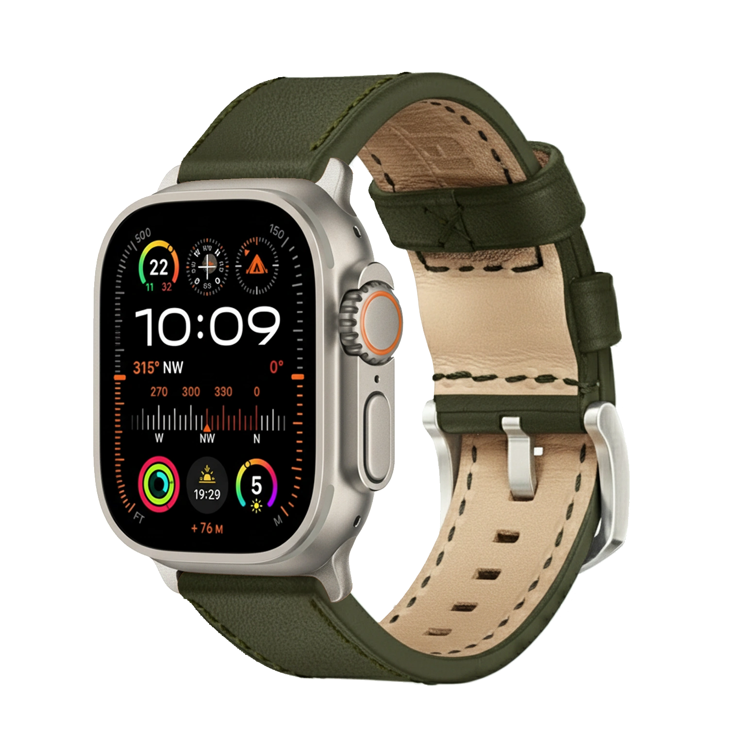 Slate Green / Ultra/46mm/45mm / Silber Matt