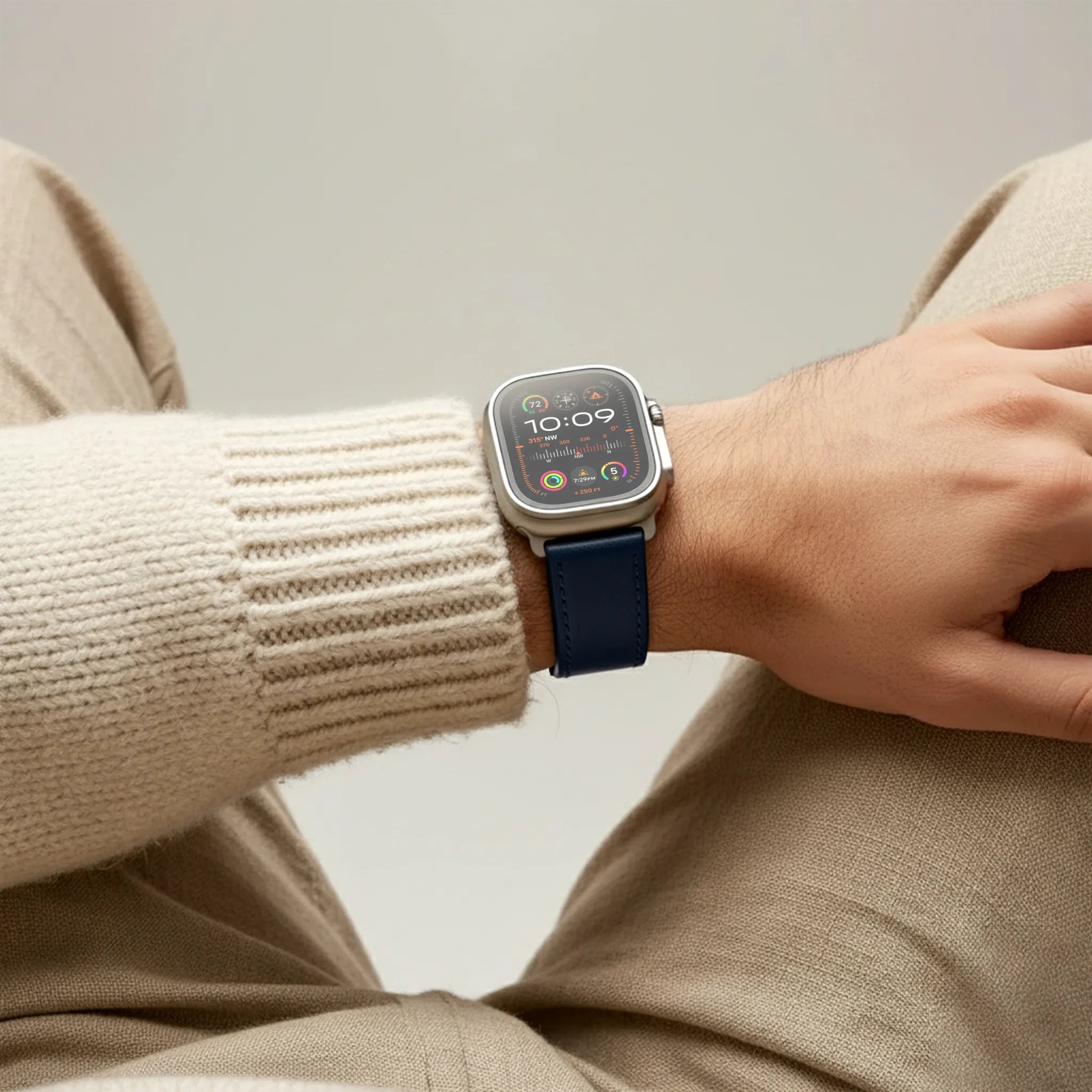 Slate Blue / Ultra/46mm/45mm / Schwarz Matt