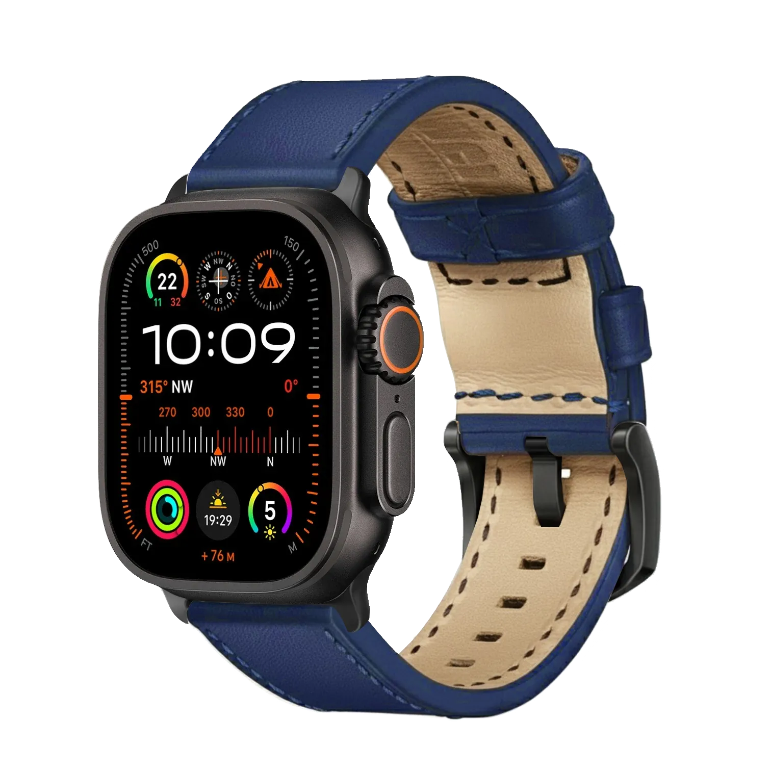 Blau / Ultra/46mm/45mm / Schwarz Matt