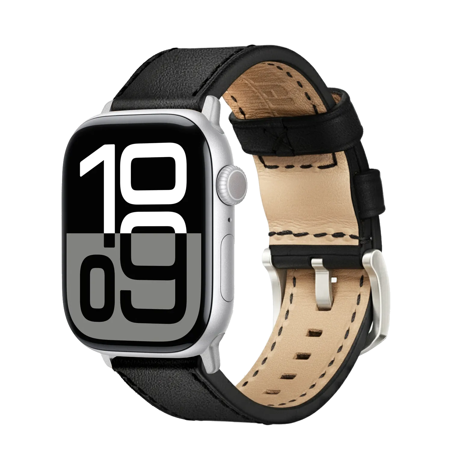 Tiefschwarz / 42mm / Silber Matt