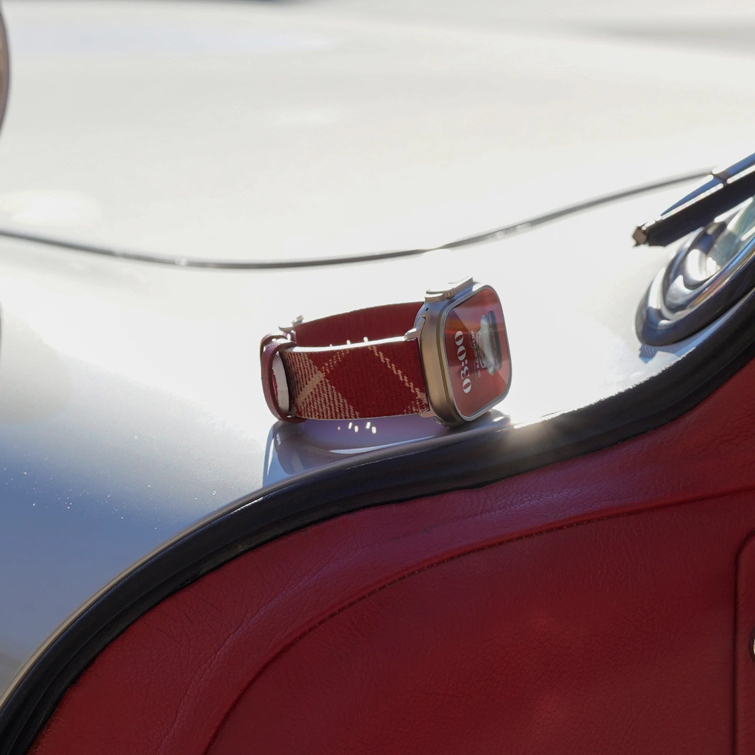 L1 Rot / 46mm / Aluminium Silber