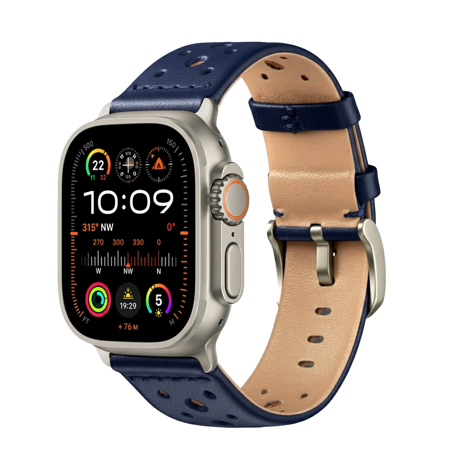 Blau / Ultra/46mm/45mm / Silber Matt