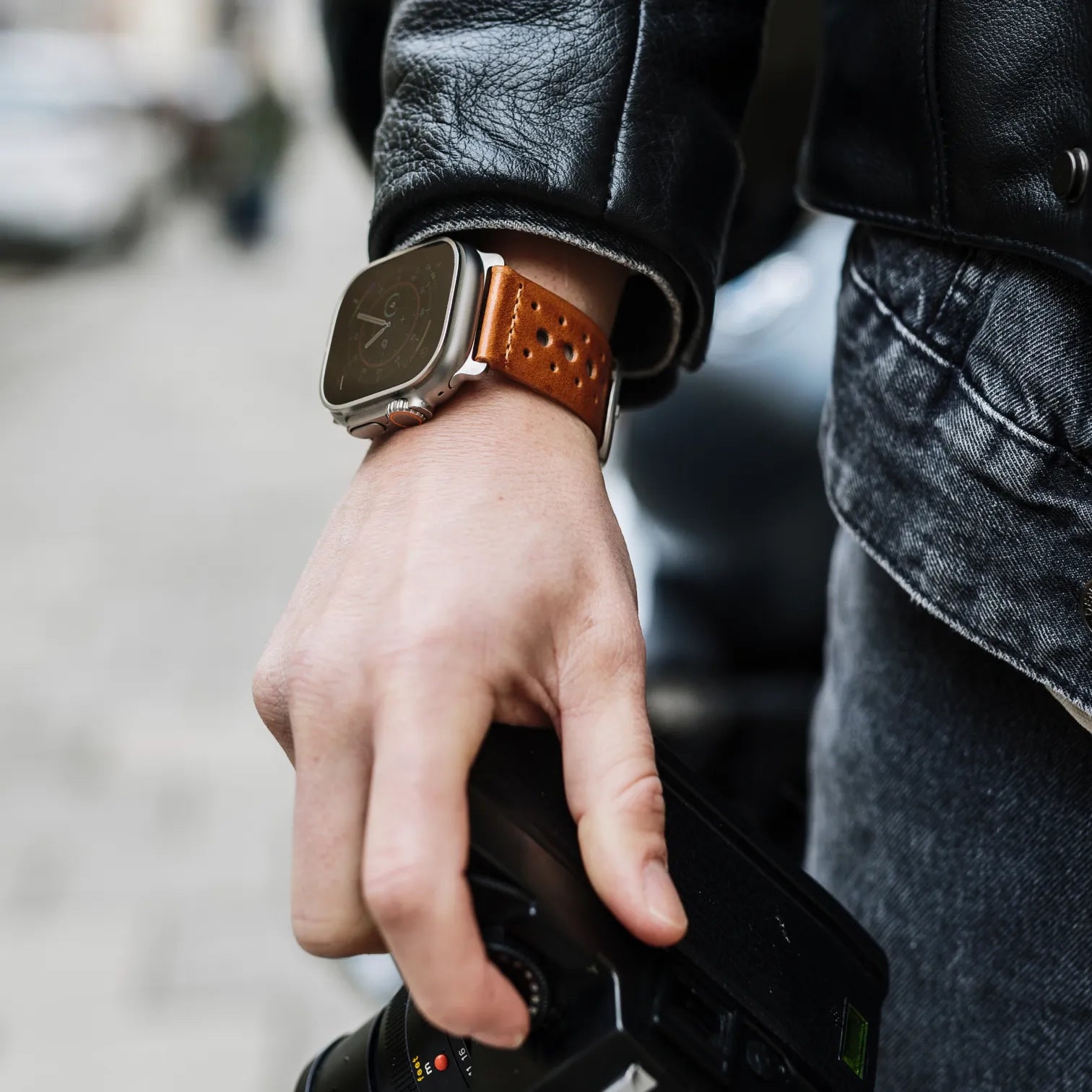 Hellbraun / 42mm / Schwarz Poliert