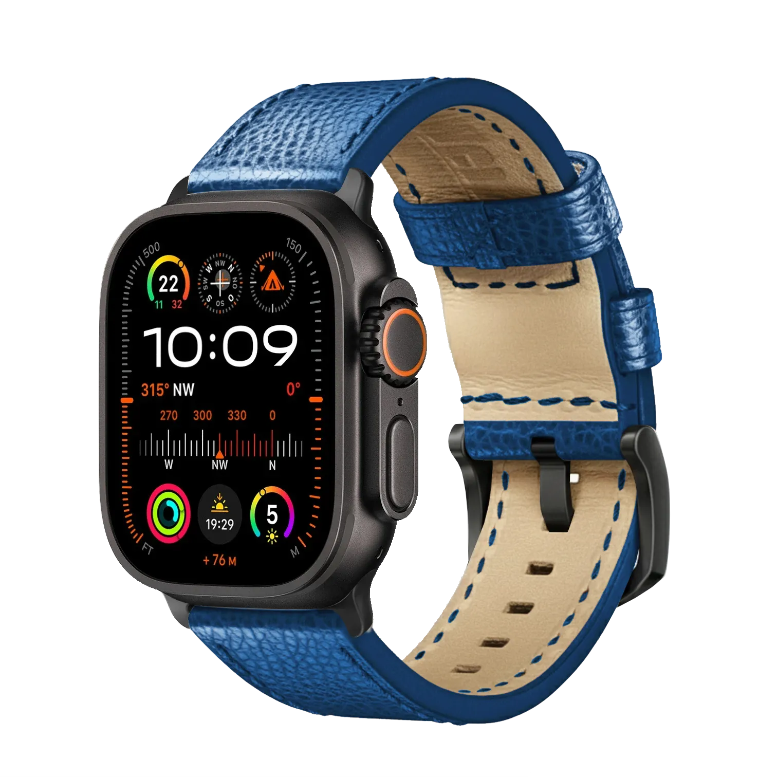 Marineblau / Ultra/46mm/45mm / Schwarz Matt