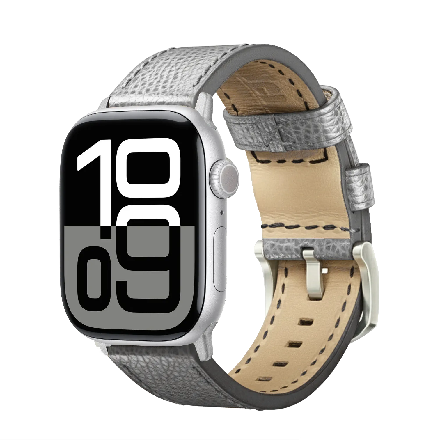 Grau / 42mm / Silber Matt