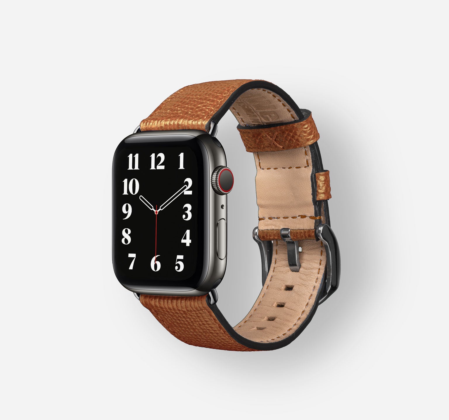 Saffiano-Hellbraun-Stainless-Steel-Graphite