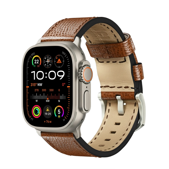 Hellbraun / Ultra/46mm/45mm / Silber Matt