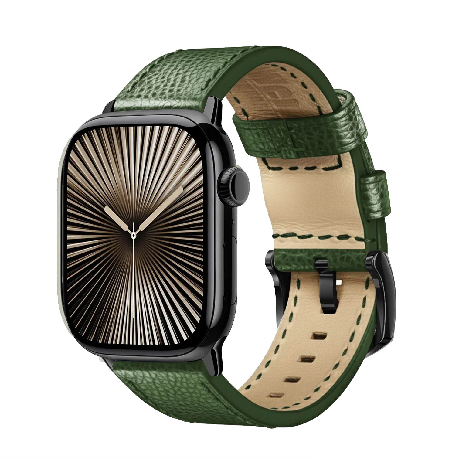 Olivegrün / 42mm / Silber Matt