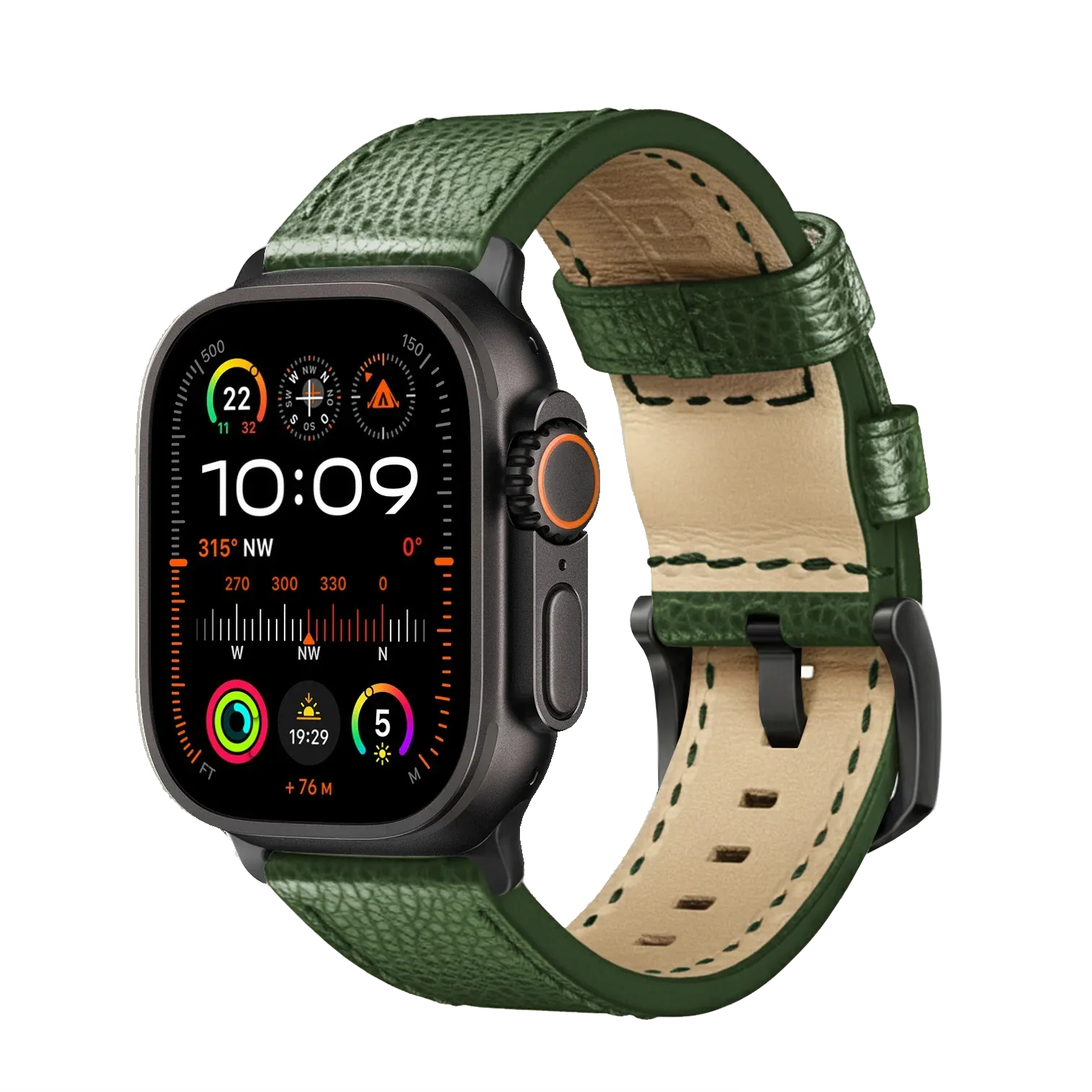 Olivegrün / Ultra/46mm/45mm / Schwarz Matt